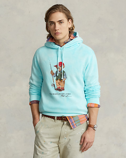 Polo Bear Tie-Dye Fleece Hoodie