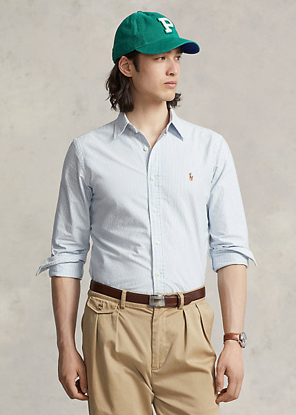 Classic Fit Striped Oxford Shirt