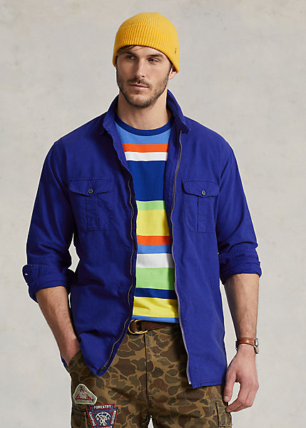 Garment-Dyed Oxford Overshirt