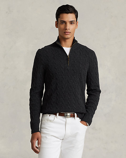 Cable-Knit Wool-Cashmere Sweater
