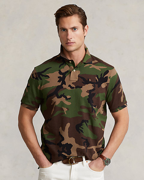 Camo Mesh Polo Shirt - All Fits