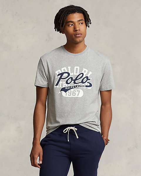 Classic Fit Stacked-Logo Jersey T-Shirt