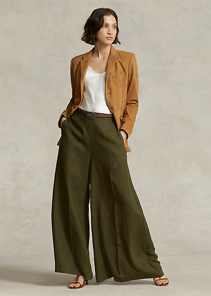 Linen Ultrawide-Leg Pant