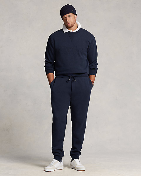 Logo-Embossed Double-Knit Jogger Pant