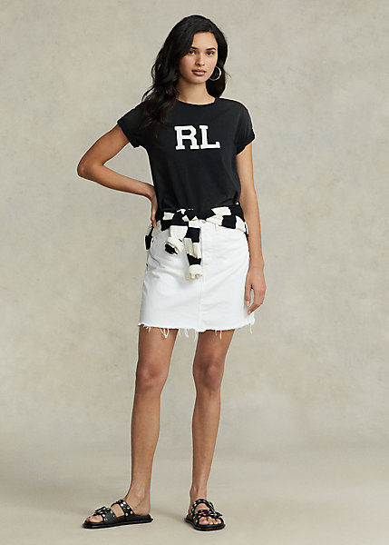 Denim Pencil Miniskirt