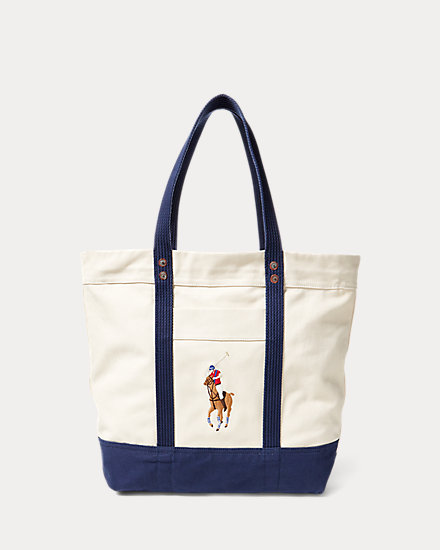 Big Pony Canvas Tote Bag