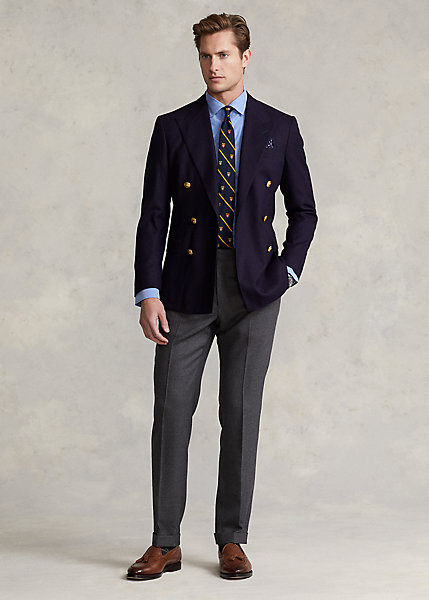 Wool Oxford Suit Trouser