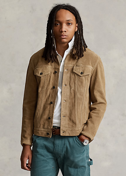 Suede Trucker Jacket