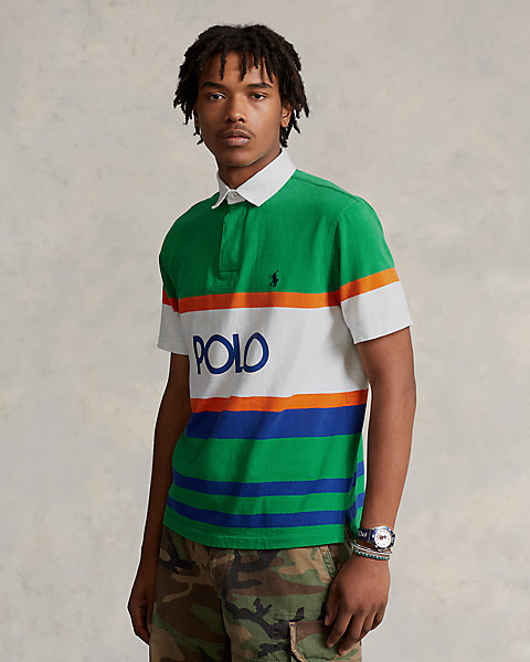 Classic Fit Logo Jersey Rugby Shirt