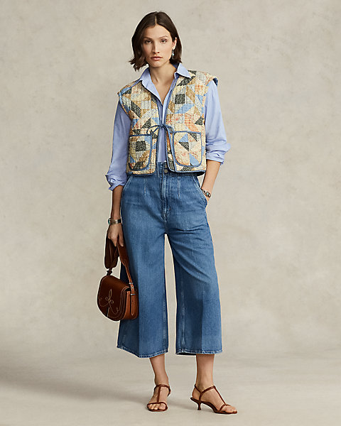 Adjustable-Rise Culotte Jean