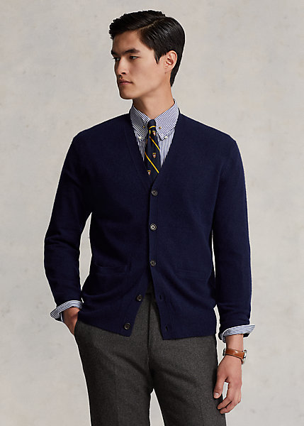 Washable Cashmere V-Neck Cardigan