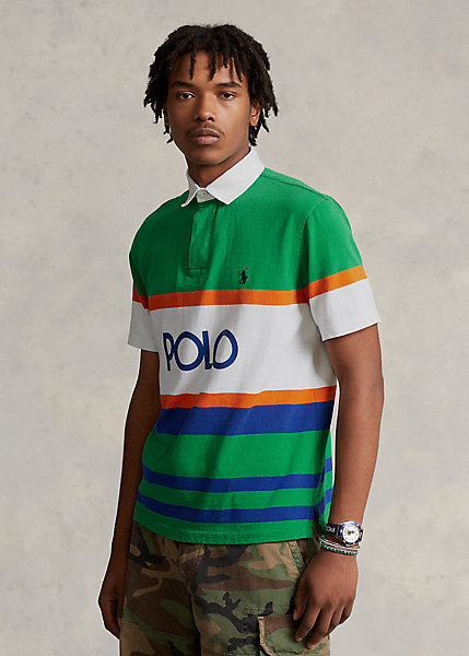 Classic Fit Logo Jersey Rugby Shirt