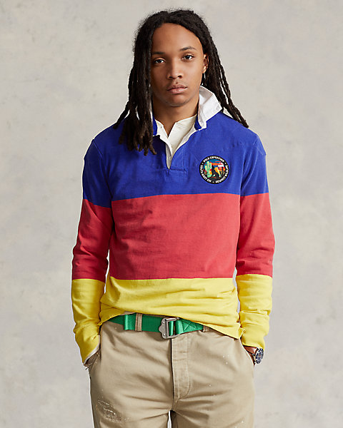 Classic Fit Color-Blocked Jersey Rugby