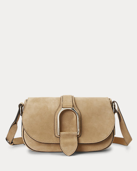 Calf-Suede Welington Shoulder Bag