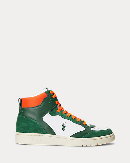 Court Leather-Suede High-Top Sneaker