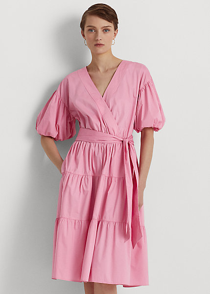 Belted Cotton-Blend Dress