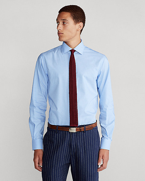 Gingham Easy Care Stretch Poplin Shirt - All Fits