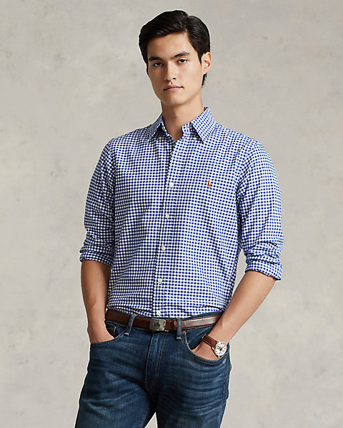 Classic Fit Gingham Oxford Shirt