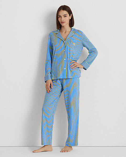 Striped Jersey Sleep Set