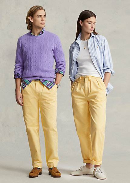 Whitman Relaxed Fit Pleated Chino Pant