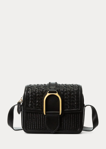 Woven Calfskin Welington Crossbody Bag
