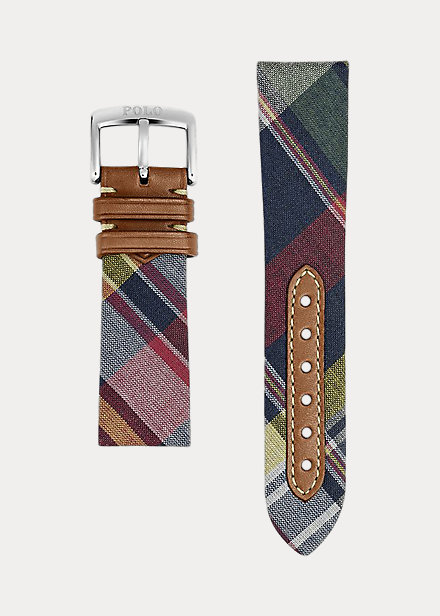 Plaid Tie Silk Watch Strap