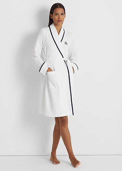 Quilted Shawl-Collar Robe