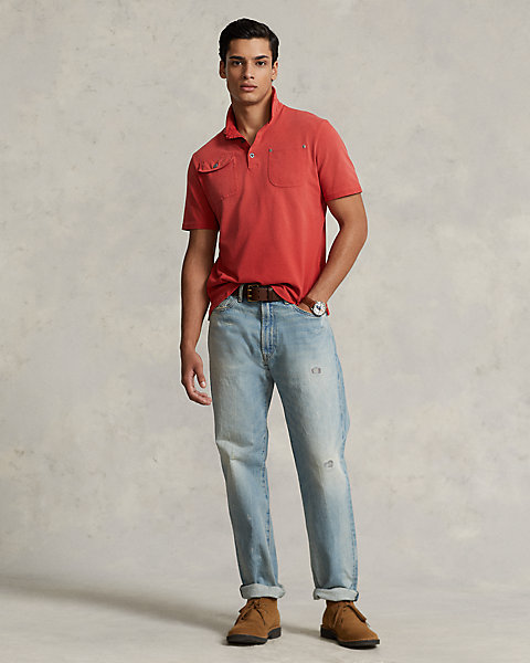 Vintage Classic Fit Distressed Jean