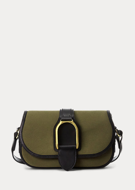 Canvas & Calfskin Welington Shoulder Bag