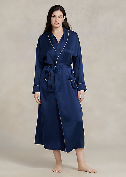 Stretch Silk Bath Robe