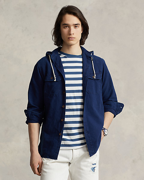 Classic Fit Oxford Hooded Workshirt