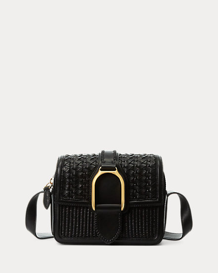 Woven Calfskin Welington Crossbody Bag