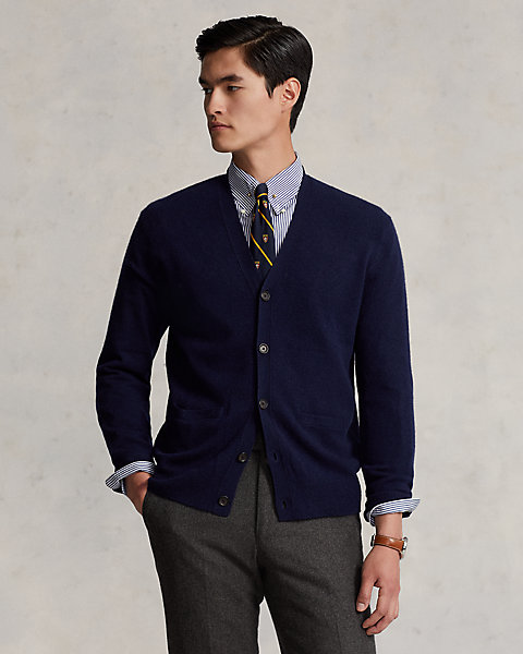 Washable Cashmere V-Neck Cardigan