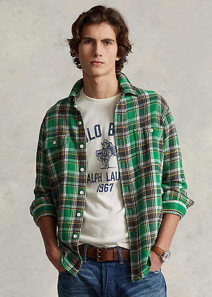 Classic Fit Plaid Flannel Workshirt