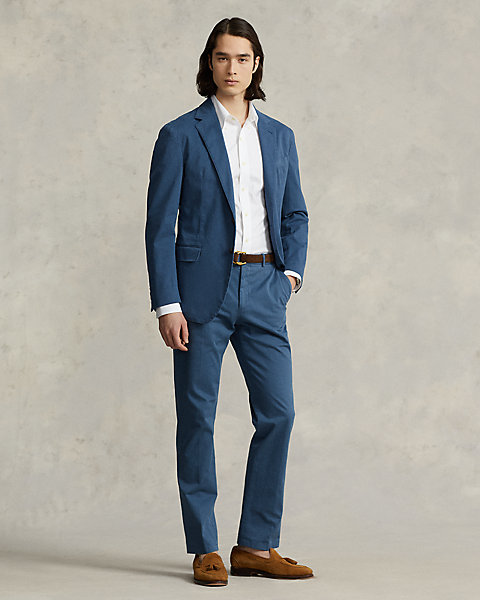 Garment-Dyed Stretch Chino Suit Trouser