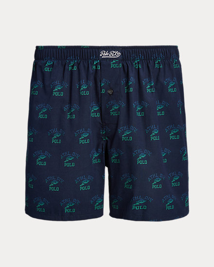 Logo-Print Cotton Boxer