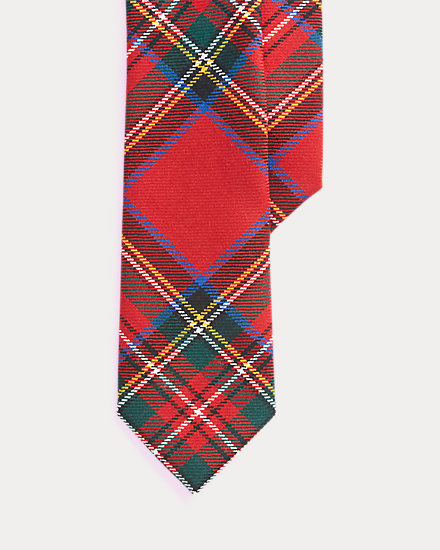 Tartan Wool Narrow Tie