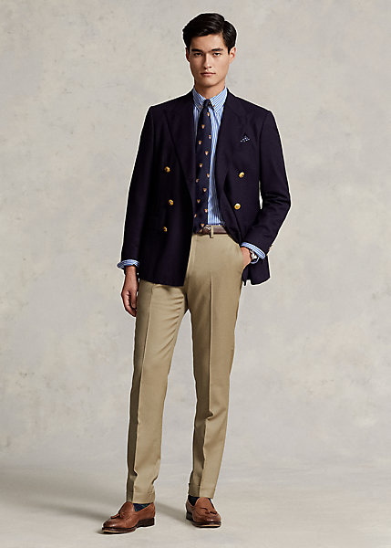 Slim Fit Wool Twill Trouser