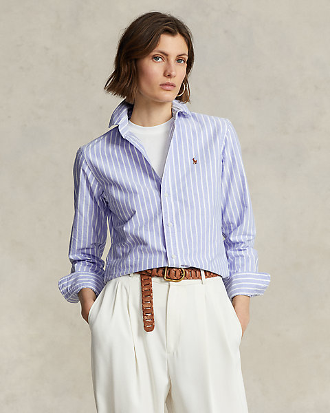 Classic Fit Striped Oxford Shirt