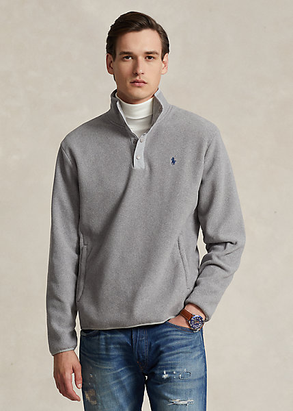 Fleece Mockneck Pullover