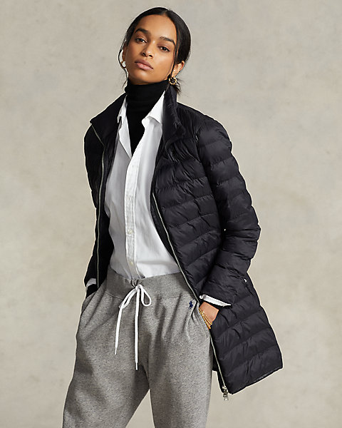 Packable Quilted Taffeta Coat