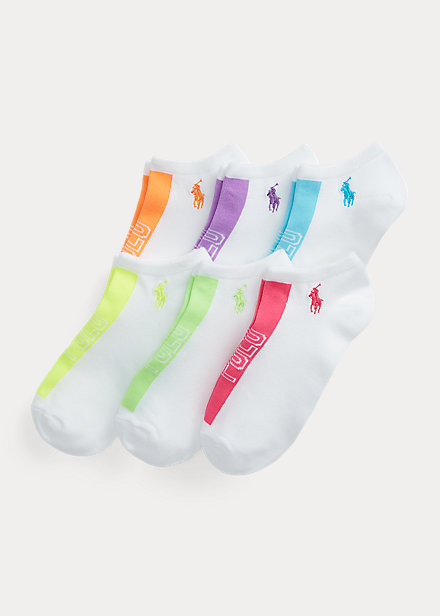 Logo-Stripe Ankle Sock 6-Pack