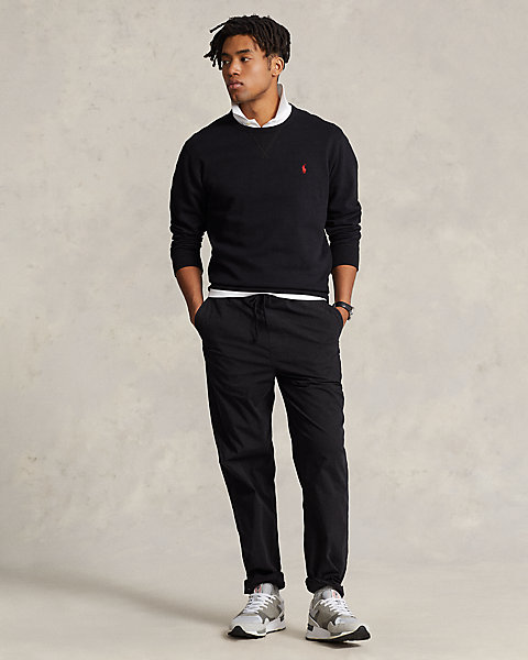 Relaxed Fit Stretch Poplin Pant