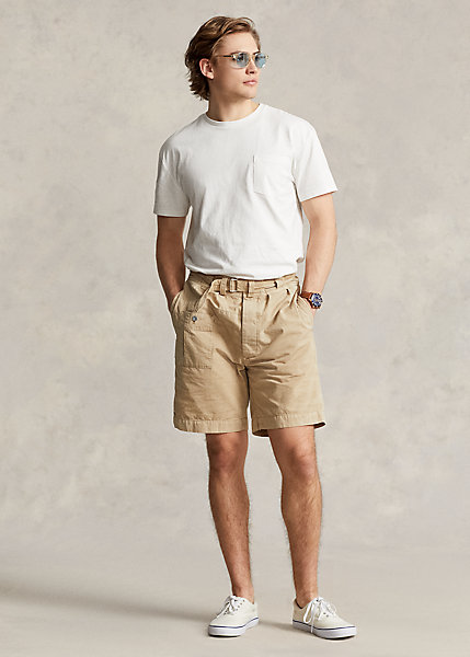 8-Inch Relaxed Fit Canvas Cargo Short