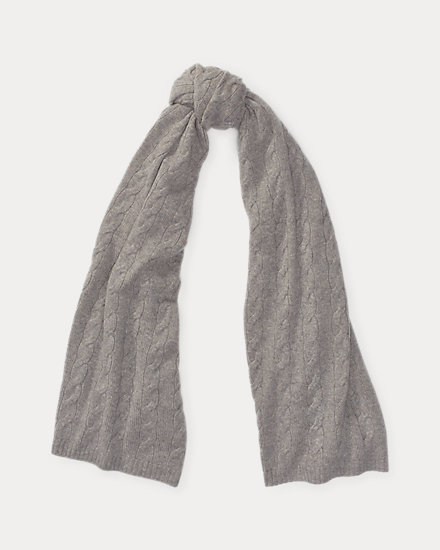 Cable Cashmere Scarf