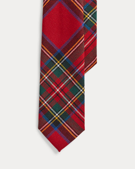 Plaid Wool Tie