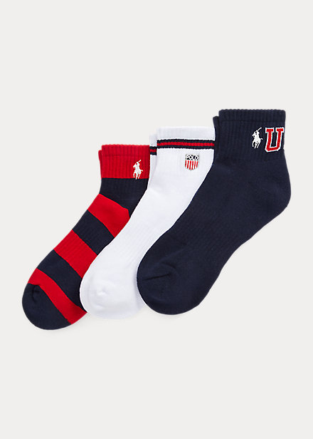 Americana Quarter-Crew Sock 3-Pack