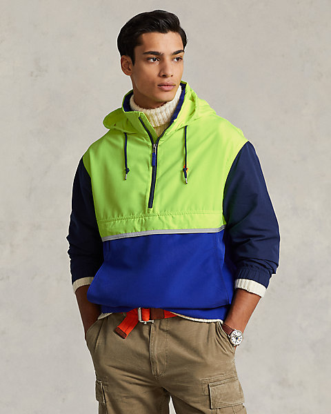 Packable Water-Repellent Hooded Jacket