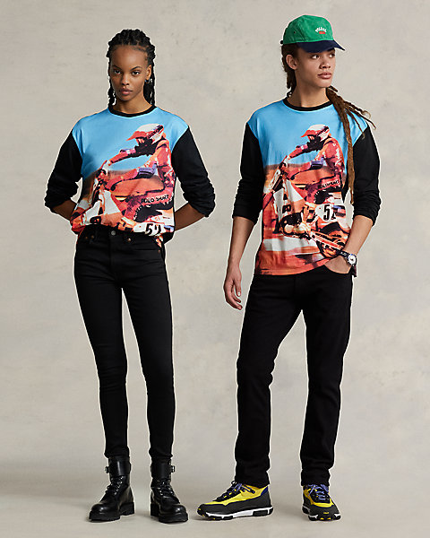 Classic Fit Polo Sport Motocross T-Shirt