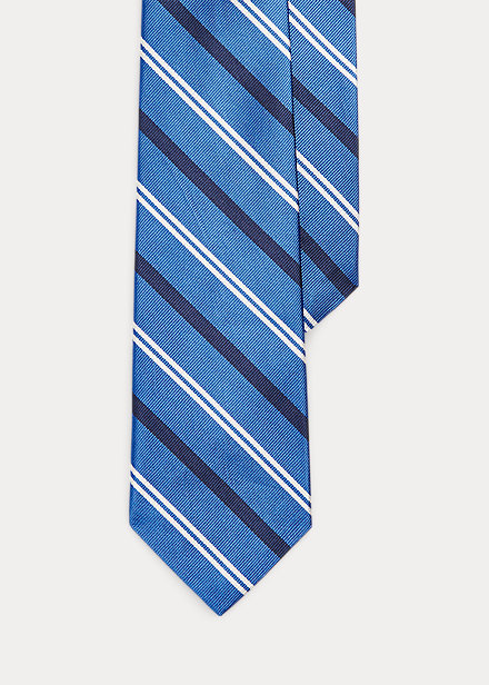 Striped Silk Repp Tie